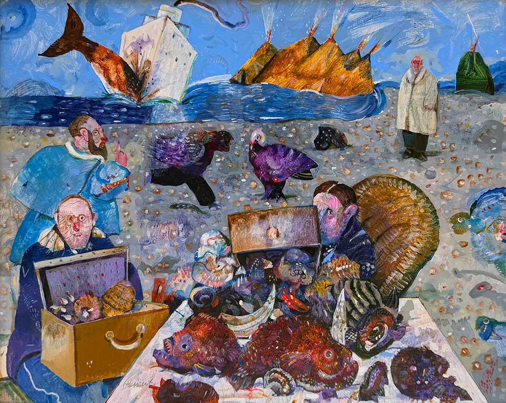 Valigina del marinaio 50x40cm olio su tavola Valigina del marinaio 50x40cm olio su tavola
